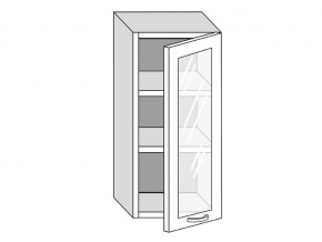 19.40.3 Шкаф настенный (h=913) на 400мм с 1-ой стекл. дверцей в Добрянке - dobryanka.магазин96.com | фото