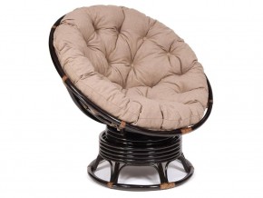 Кресло-качалка Papasan w 23/01 B с подушкой Antique brown, экошерсть Коричневый в Добрянке - dobryanka.магазин96.com | фото