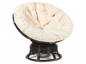 Кресло-качалка Papasan w 23/01 B с подушкой Antique brown, ткань Старт в Добрянке - dobryanka.магазин96.com | фото