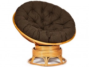 Кресло-качалка Papasan w 23/01 B с подушкой Honey, ткань Коричневый в Добрянке - dobryanka.магазин96.com | фото