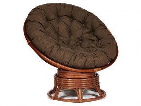 Кресло-качалка Papasan w 23/01 B с подушкой Pecan, ткань Коричневый в Добрянке - dobryanka.магазин96.com | фото