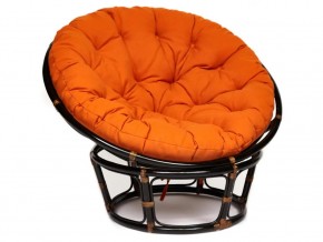 Кресло Papasan 23/01 W с подушкой Antique brown, ткань Оранжевый в Добрянке - dobryanka.магазин96.com | фото