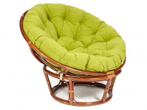 Кресло Papasan 23/01 W с подушкой Pecan, флок Олива в Добрянке - dobryanka.магазин96.com | фото