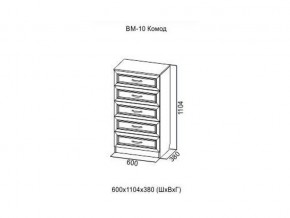ВМ-10 Комод в Добрянке - dobryanka.магазин96.com | фото